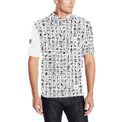 heiro Men's All Over Print Polo Shirt (Model T55)